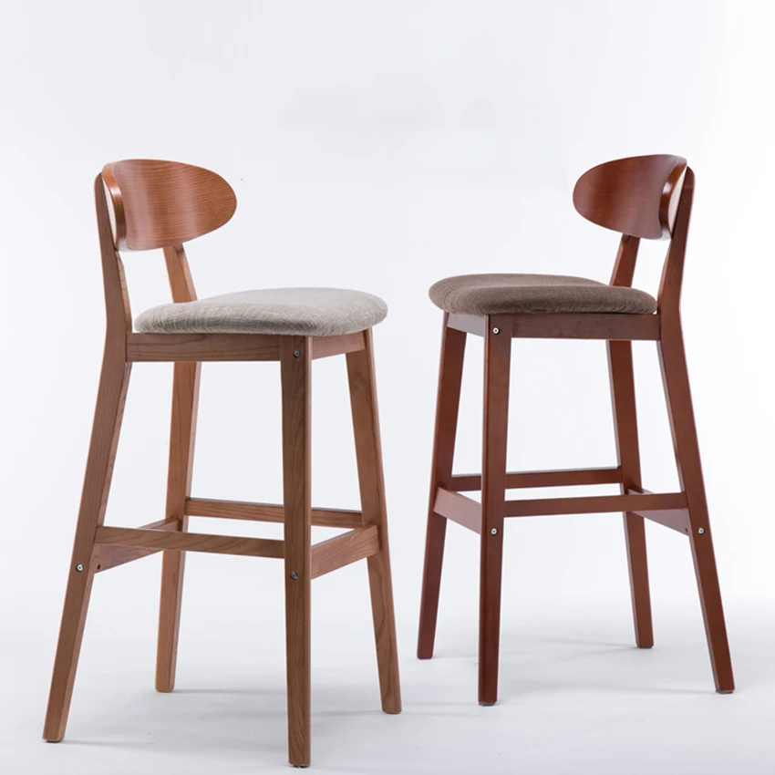 Скандинавские высокие стулья барные стулья современные твердые деревянные столешницы стул скамейка кресло крепкий мягкий стул промышленное кресло