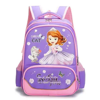 

Hot Children Princess School Bag Girls Sofia Cartoon Kindergarten Schoolbags Kids Orthopedic Backpacks