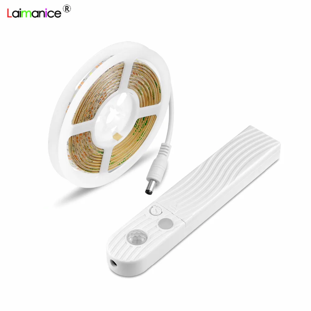 

LED Under Cabinet light LED Strip led Lamp with Wireless PIR Motion Sensor USB Port lights Bed Side Closet Stairs Wardrobe Light