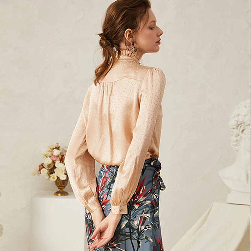 Women's Ruffled Collar White Chiffon Retro Blouse