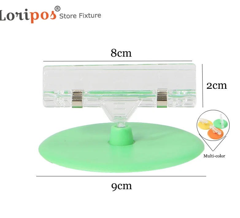Plastic Translucence Green Blue Orange Rose Red POP Memo Note Price Label Sign Info Name Card Picture Photo Clip Holder