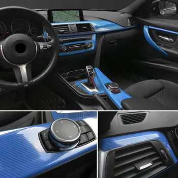

Decal Car stickers Wrap 30x152CM Blue Decoration 5D Ultra Shiny Glossy