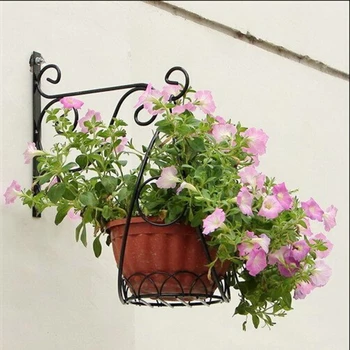 

Iron Wall Hooks For Planters Bird Feeders Lanterns Holder Flower Pot Rack