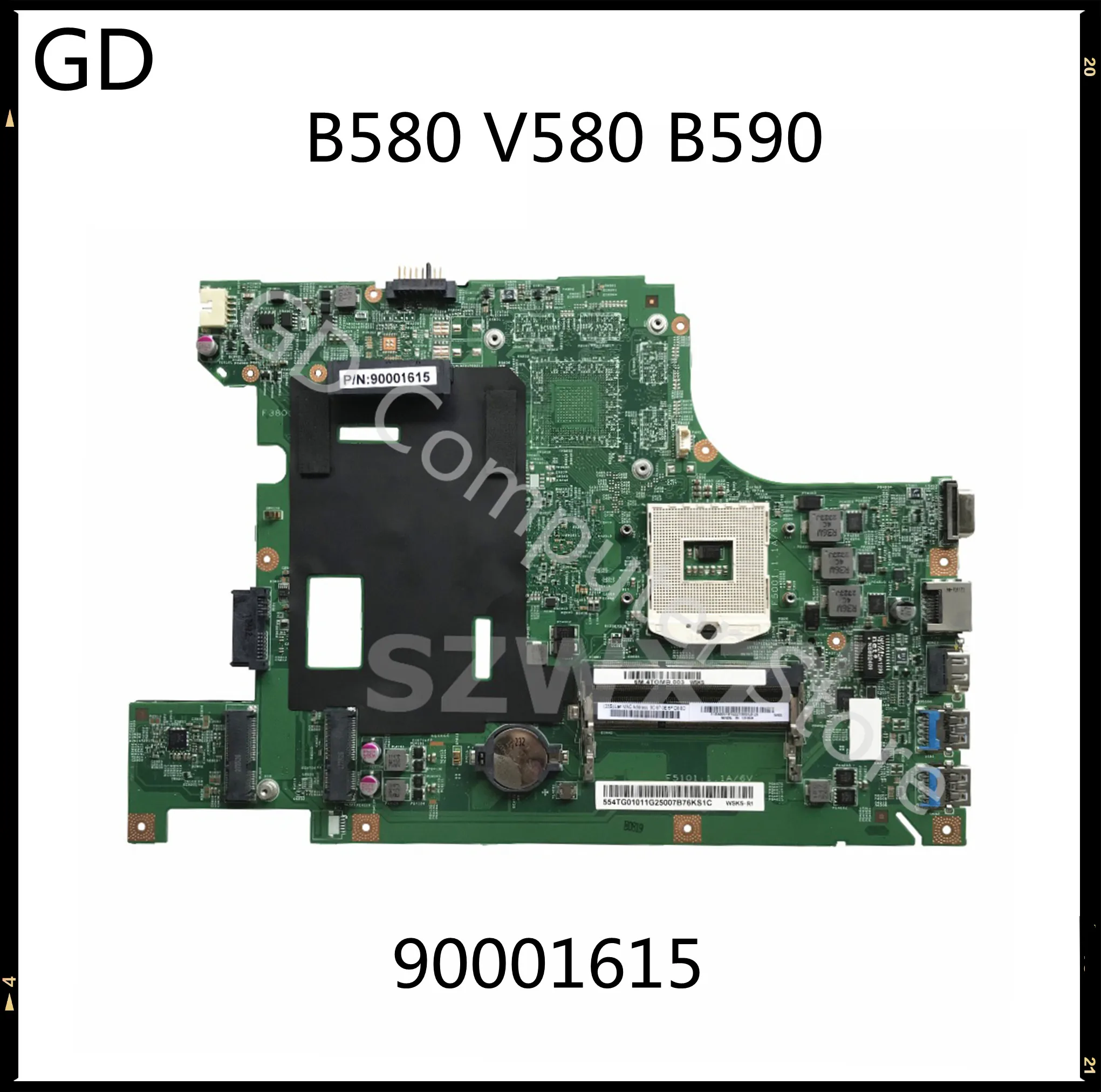 GD оригинал для ноутбука Lenovo B580 V580 B590 материнская плата HM70 LB58 MB W8 UMA W/HDMI FRU 90001615