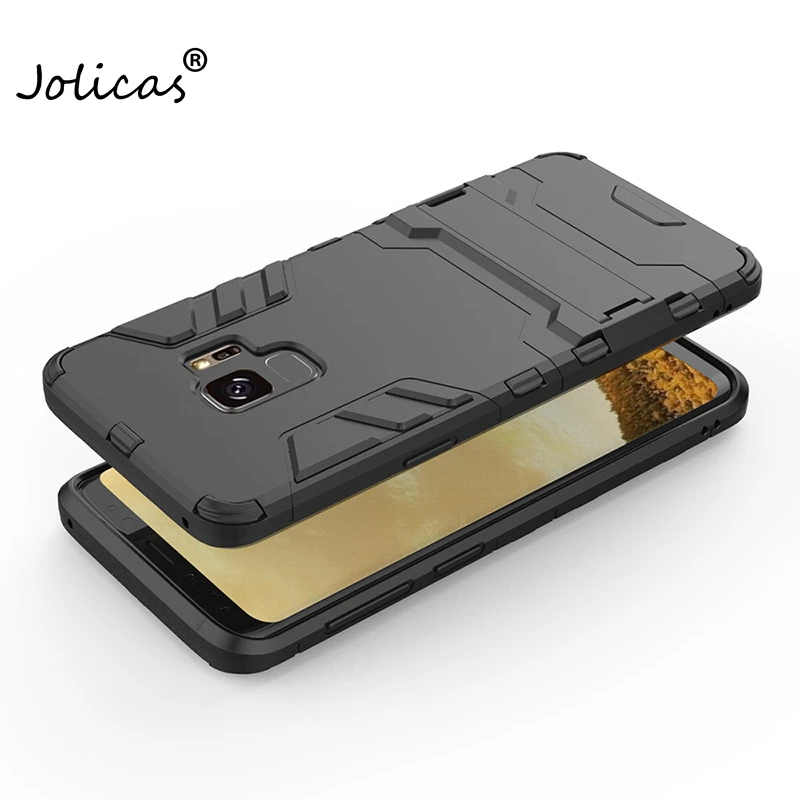 Cover For Samsung Galaxy S9 Case Hybrid Hard Back Plus S9+ Stand Phone Cases Anti Knock Coque Samsumg | Мобильные телефоны и