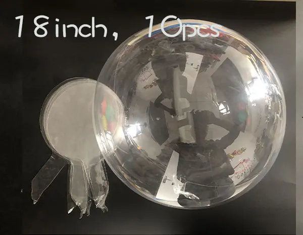 10pcs clear balloon Неоновые стикеры набор синий цвет вечерние украшения надувные шары толстые жемчужные металлические шары из латекса гелиевый шарик из фольги поставки - Цвет: 10pcs clear balloon