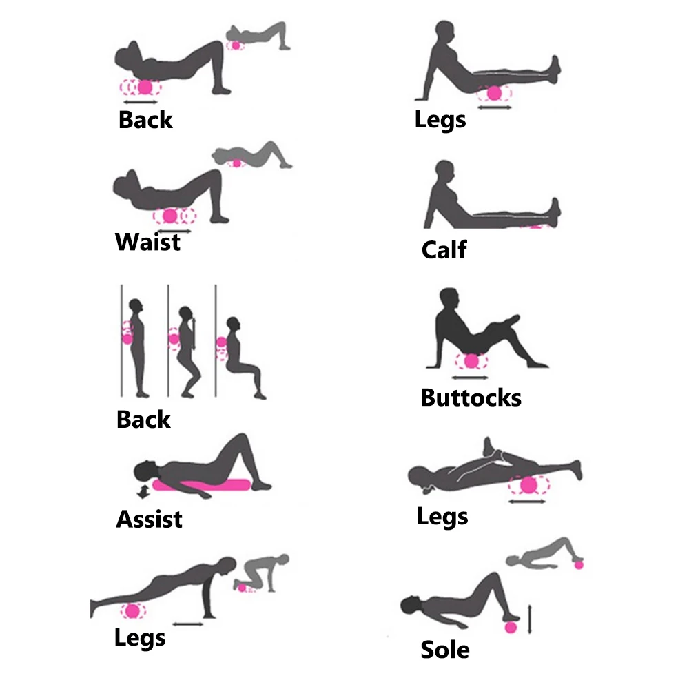 Йога Колонка Фитнес Пилатес Пена роликовые блоки тренажерный зал поезд массаж