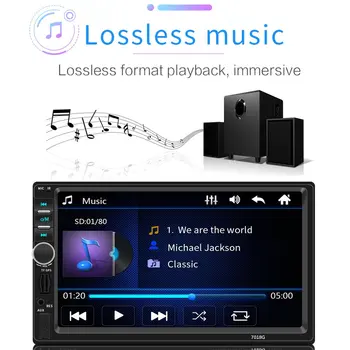 

7018G Universal Auto MP5 Navigation 7-inch Touch Navigation Integrated Machine multimedia player