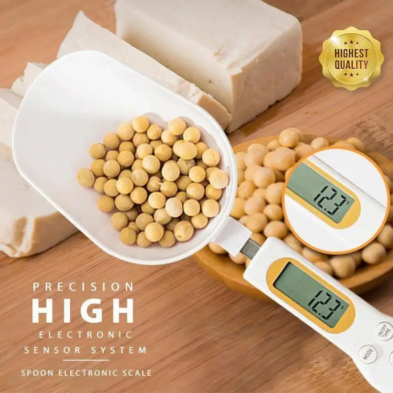 500g/0 1g Портативный ЖК-дисплей цифровой Кухня мерная ложка-весы грамм электронный
