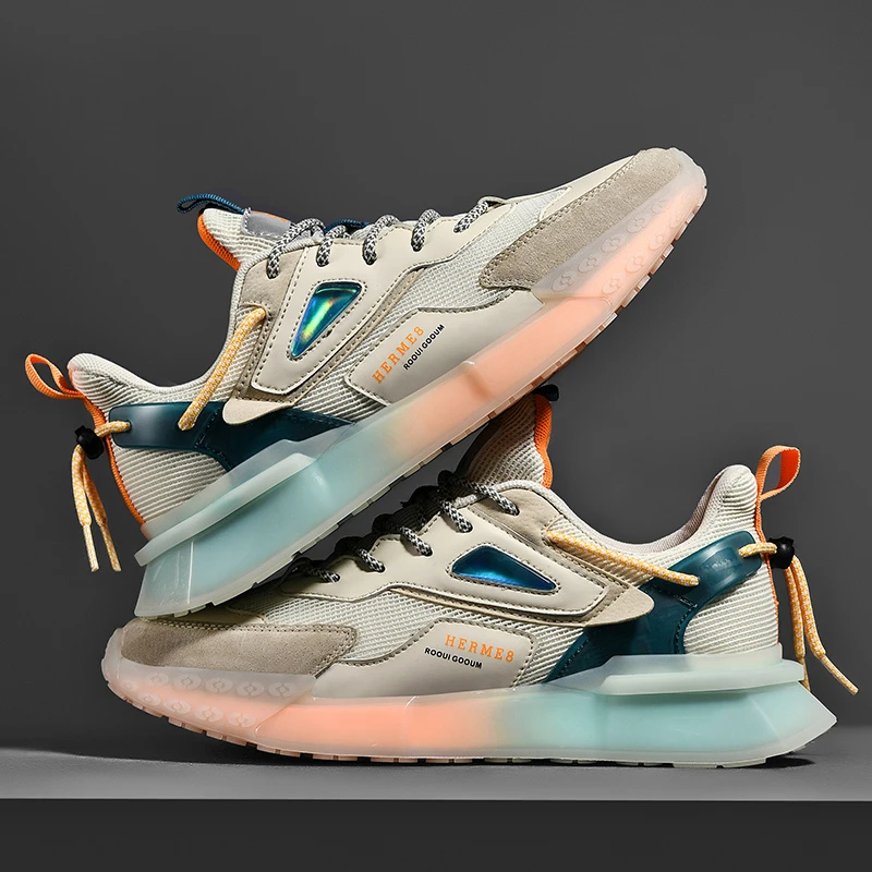 SENTA Zapatillas de correr gruesas Hombre, deportivas transpirables, resistentes al desgaste, para exteriores, Primavera|Zapatillas de correr| - AliExpress