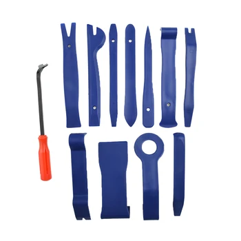 

12PCS Cars Auto Radio Door Clip Panel Trim Dash Audio Removal Pry Tools Kit Blue