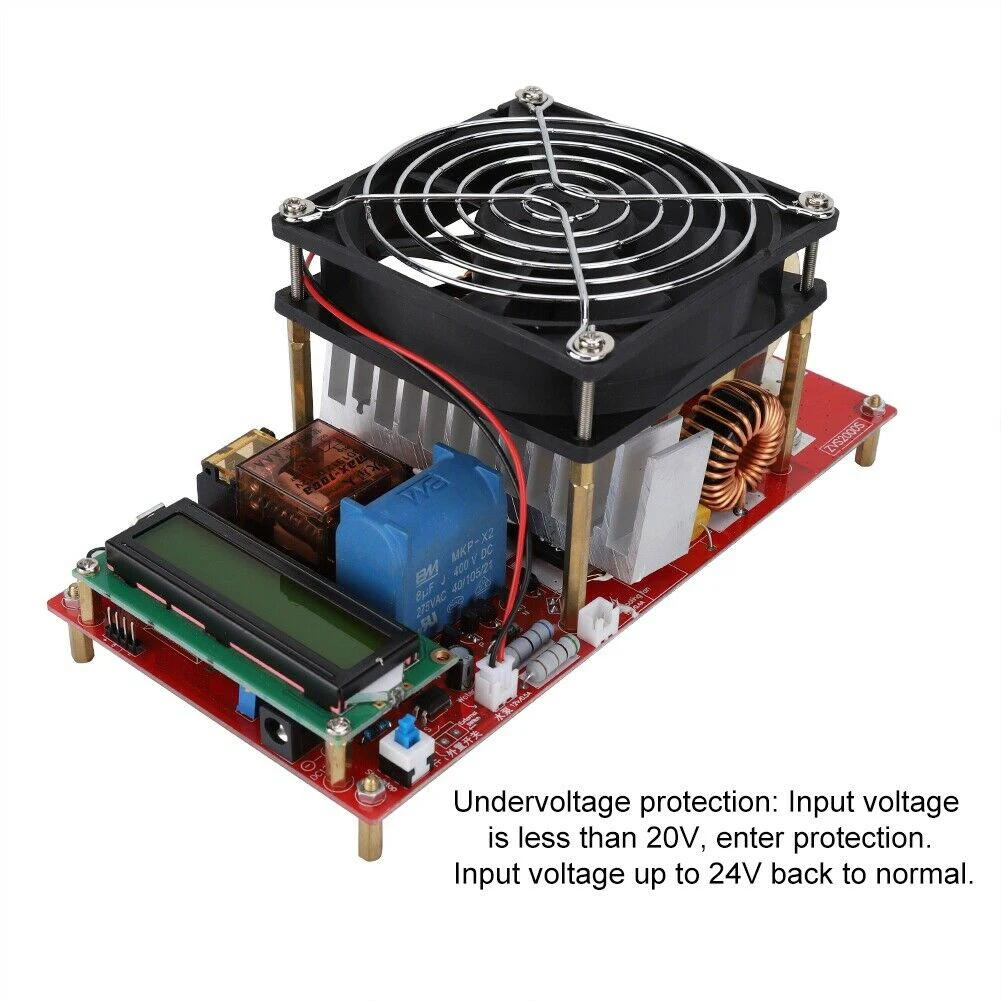 ZVS 2000 Вт расплава металлов с катушкой электрический генератор индукционный нагреватель модуль высокого напряжения драйвер медные трубы инструмент доска прочный