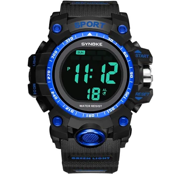 

SYNOKE Men Digital Watch Sports Multi Function Waterproof LED Electronic Large Dial Watches Male Clocks Wrist Watch for Men