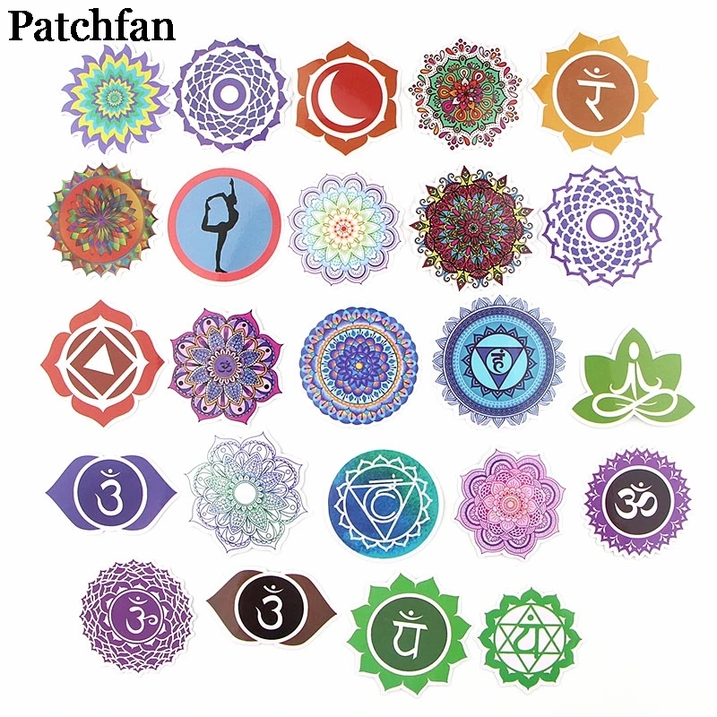 12 компл./лот Patchfan 24 шт./компл. Йога узор в винтажном стиле забавные стикеры пакеты в мультипликационном стиле настенные часы-телефон альбом для скрапбукинга A2328