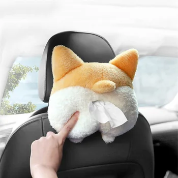 

Cartoon Plush Tissue Box Cover Napkin Paper Storage Holder