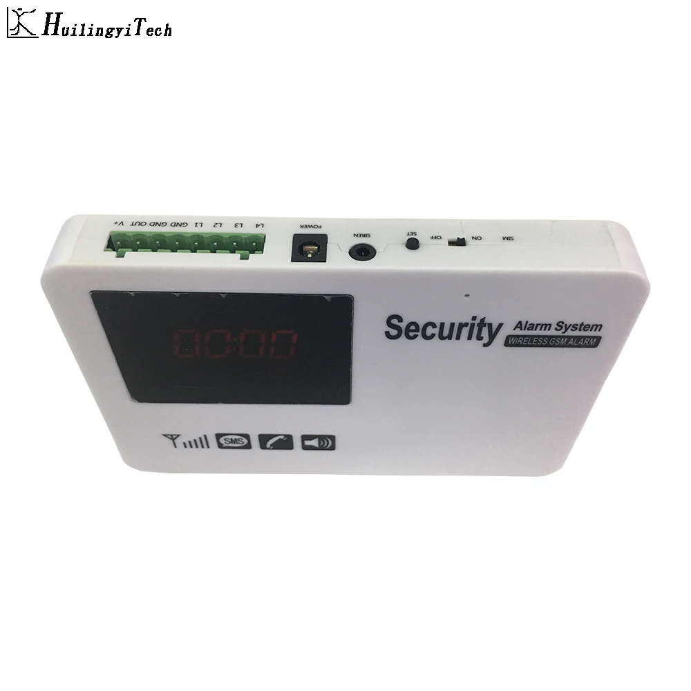 Gsm Sms Система охранной сигнализации сенсорный экран беспроводная домашняя сигнализация с детектором движения DIY Kit