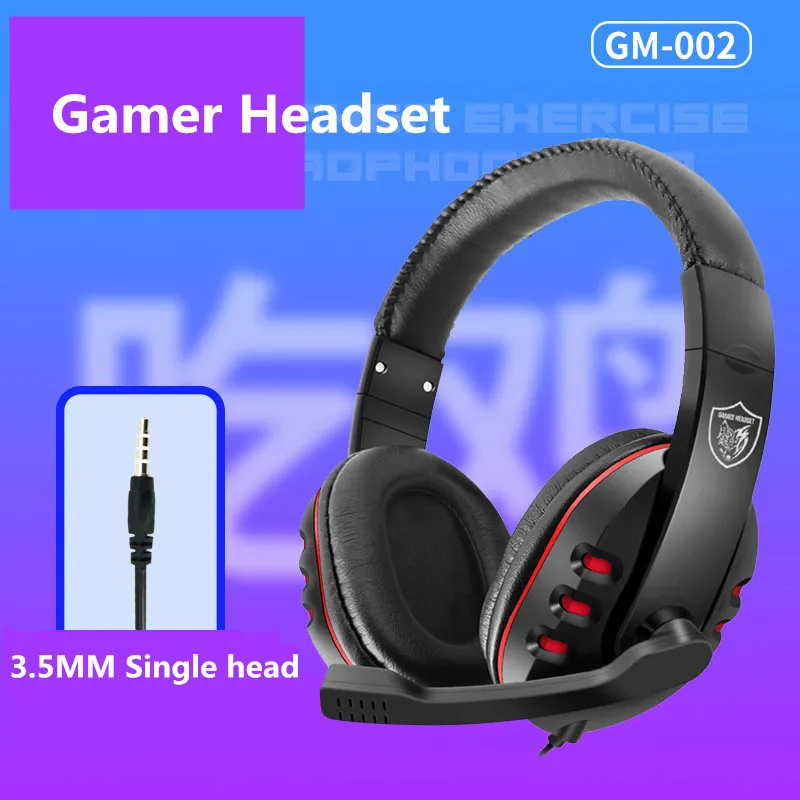 Head-mounted 3.5mm Wired Gaming Headset 