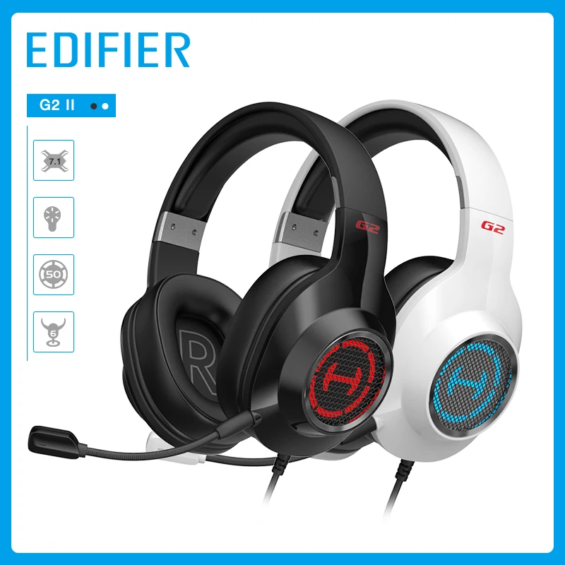 Edifier G2 II игровая гарнитура музыкальные стереонаушники наушники 7 1 Virtual Surround Sound