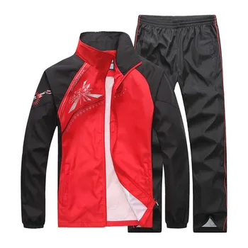 

Brand Tracksuit Men 4XL 5XL Spring Autumn 2 Two Piece Clothing Set Casual Sportswear Sweatsuit Track Suit Men MS-6855