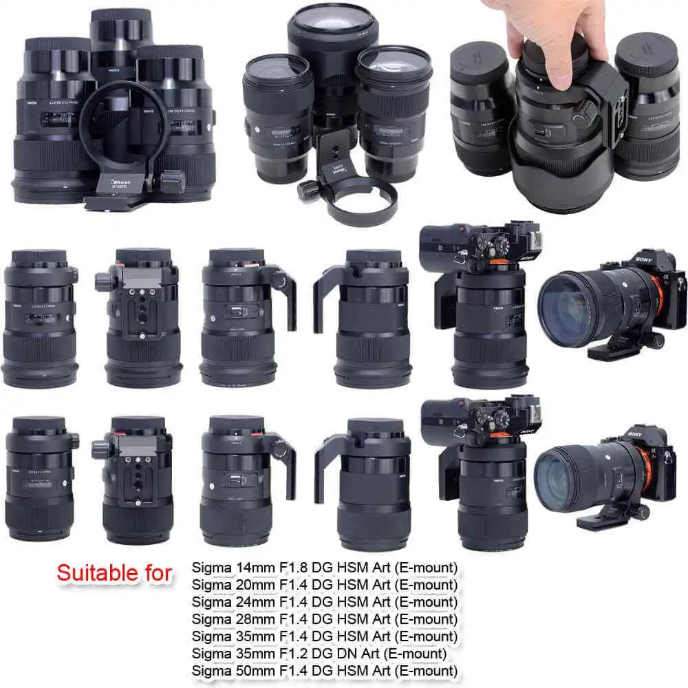 Collare Per Obiettivo IShoot Per Sigma 100-400mm E 105mm - Piastra Arca