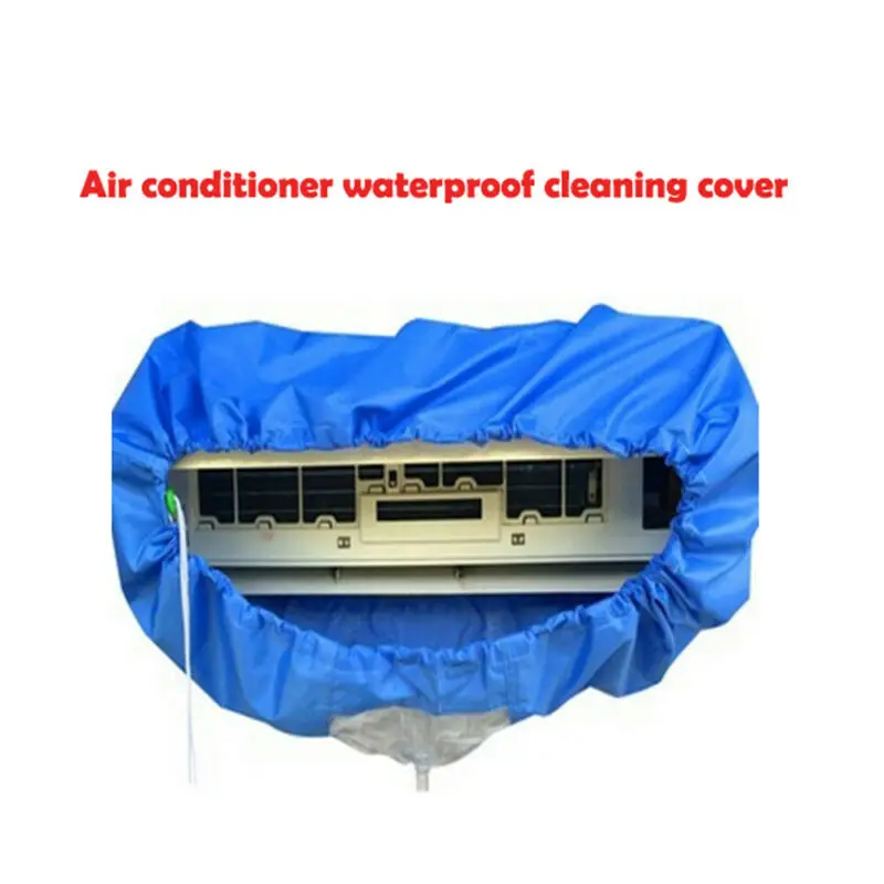 2020 Newest Air Conditioning Cleaning Cover Blue Conditioner Waterproof Dust Washing Clean Protector Bags | Дом и сад
