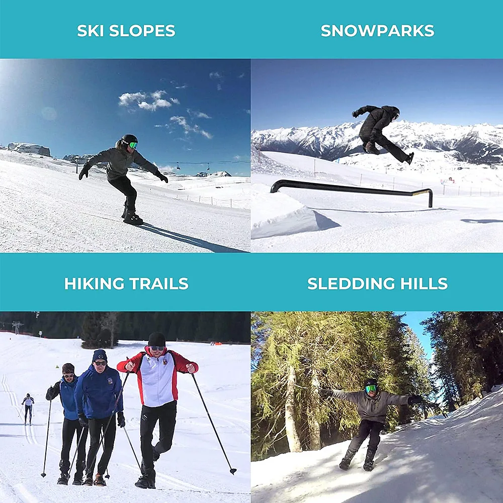 Scarpe Mini Sci Pattini sport esterni Mini sci corti Skiboard Snowblades regolabile Racchette da neve leggera 