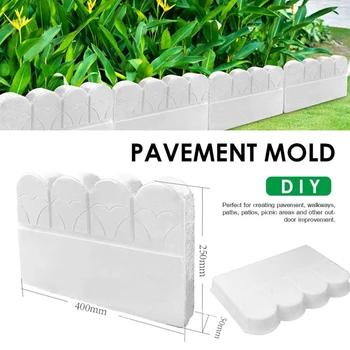 

Plastic Making DIY Paving Mould Home Garden Floor Road Concrete Molds Stone Brick Path Mold Buildings Accessories 42x25x5cm