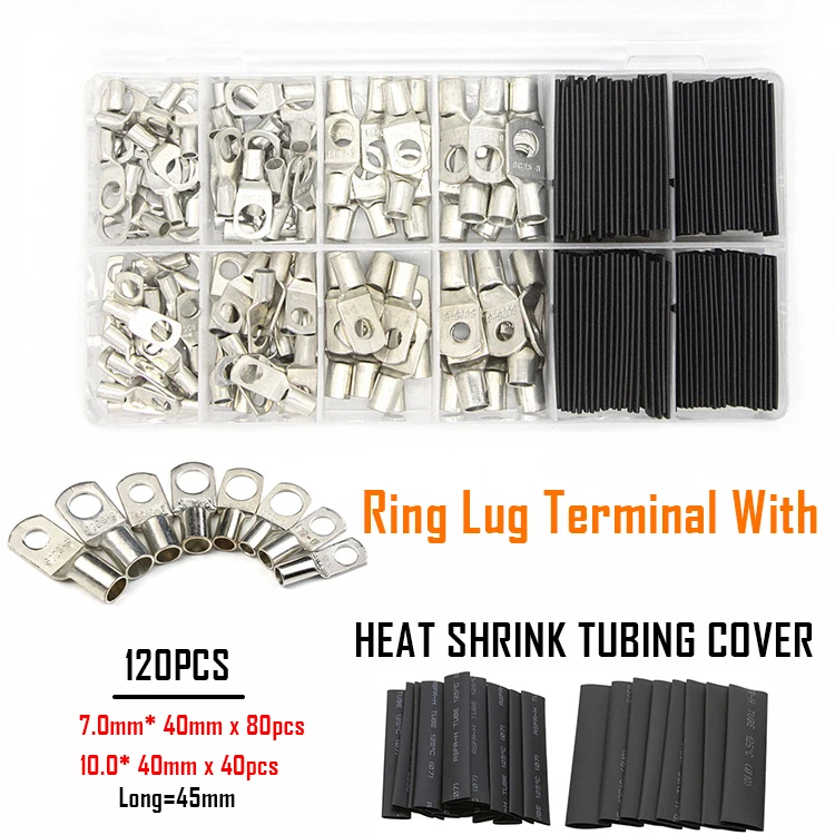 

100 PCS Ring Lug Terminal With Box crimp terminal crimp connector