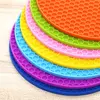 Multi-use Round Silicone Non-slip Heat Resistant Mat Hang Tableware Coaster Cushion Placemat Pot Holder ► Photo 2/6