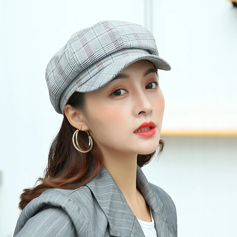 

Japanese-style Literature And Art Hipster Beret Autumn & Winter Pattern Octagonal Hat Women's England Korean-style Versatile Pai