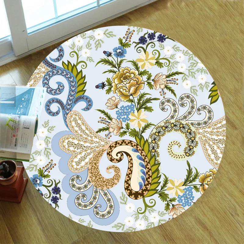 Vintage flowers carpet Square Anti-Skid Area Floor Mat 3D Rug Non-slip Dining Room Living Soft Bedroom Carpet 01 | Дом и сад