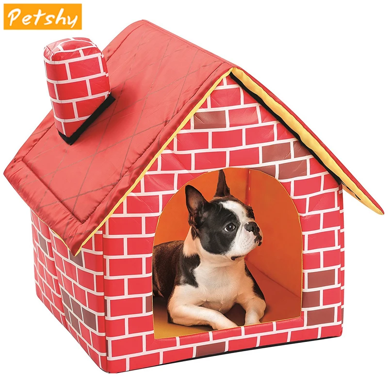 Petshy Мягкий складной домашних животных кровать для собаки кошки дом пещера кошка