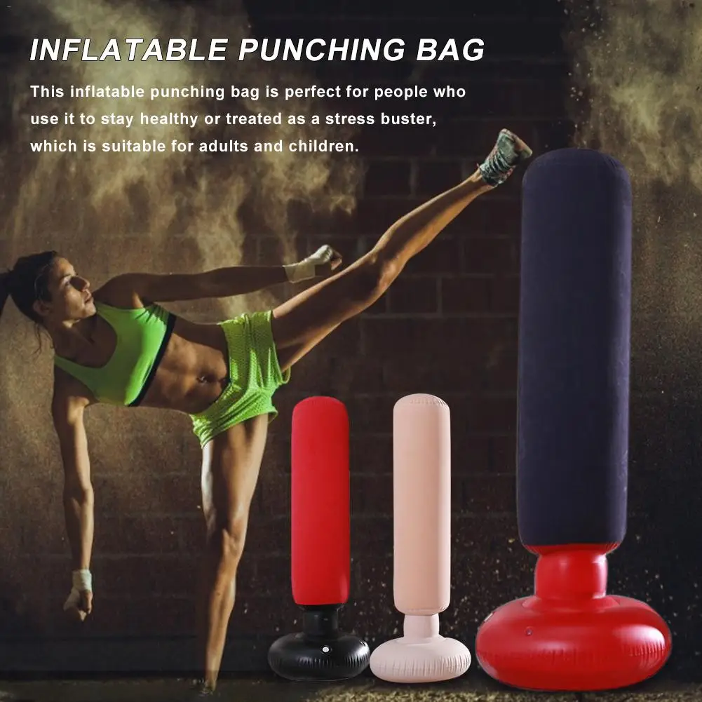 Тренировочный свободно стоящий увеличивающий ловкость надувной Пробивной мешок Бесплатно Стоящий боксерский мешок воздушный мешок для мужчин и женщин