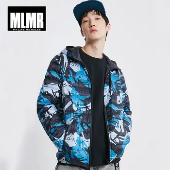 

MLMR Men's Hooded Camouflage Double-faced Down Jacket |219112502