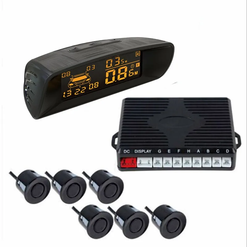 

Visible Full Digital Distance Display Reversing Radar LCD Car Parking Sensor Kit A10 Fit All Cars