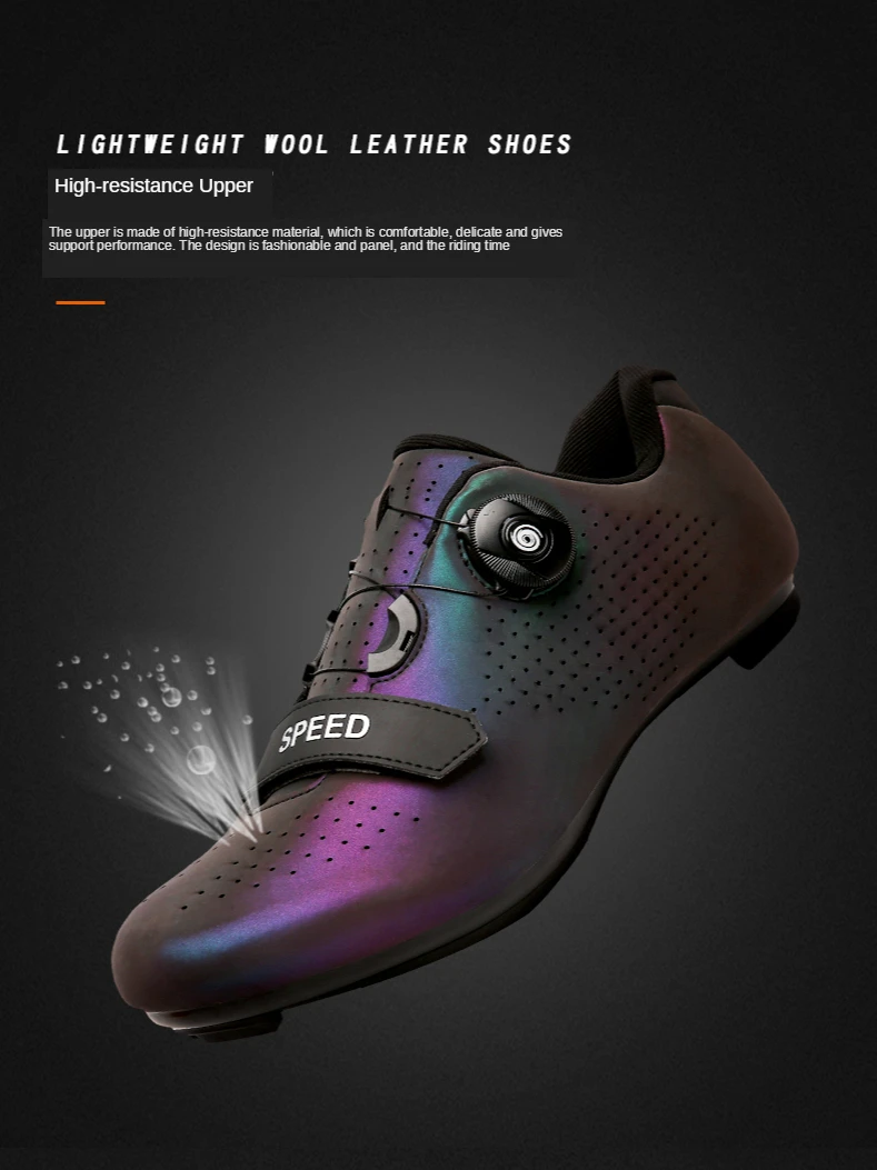 New Professional Luminous MTB Cycling Road Bike Shoes Unisex Breathable Self-Locking Bicycle Cleat Shoes Sports Cycling Sneakers