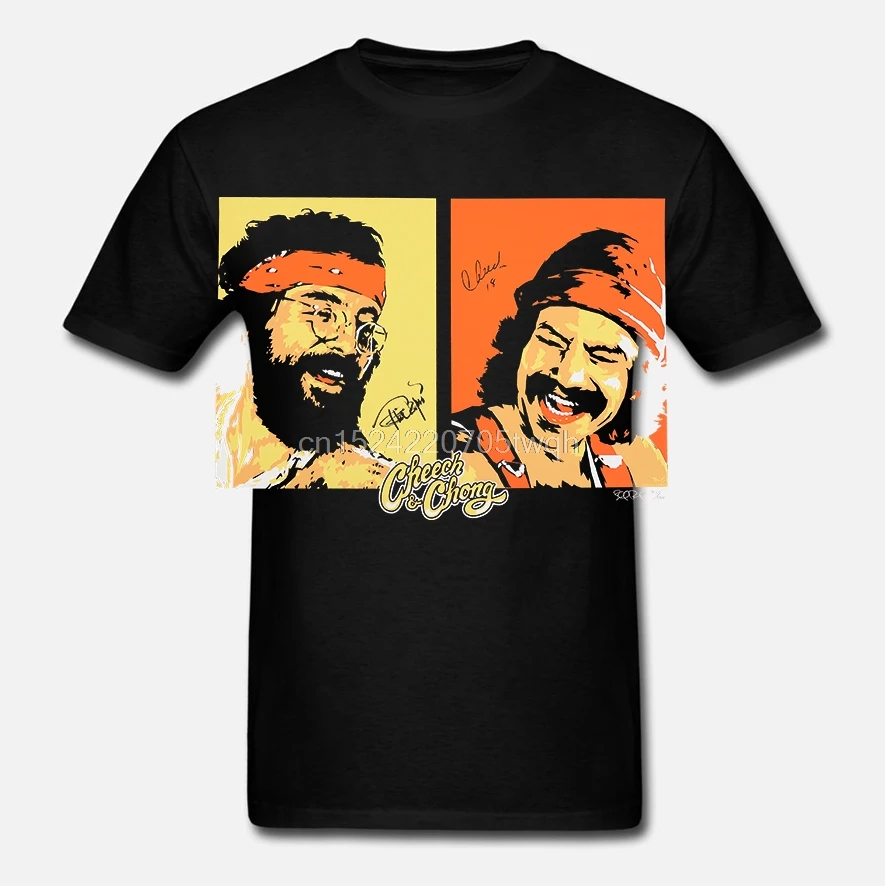 Мужская черная футболка Cheech Chong 77 |