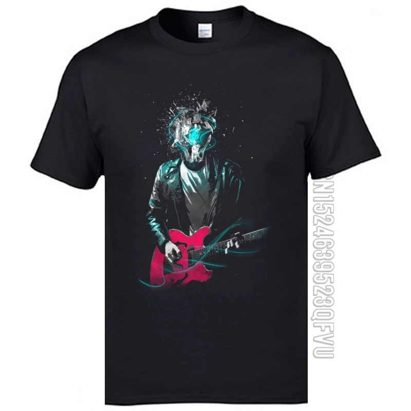 Популярные футболки для гитаристов Rocky Cool Мужская модная повседневная футболка с