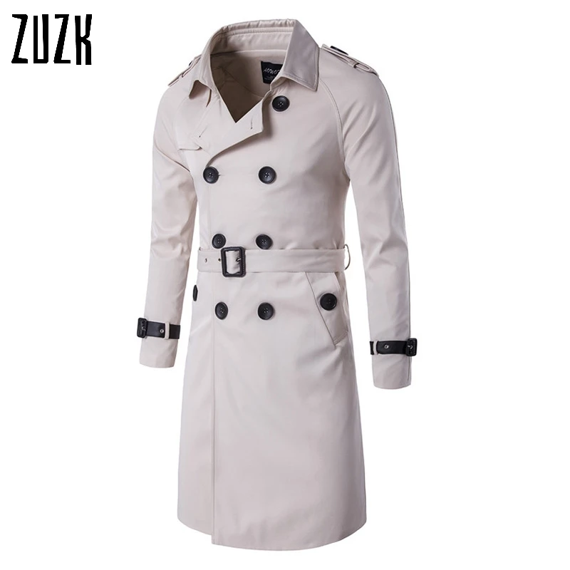 Aowofs модные Тренчи для женщин Для мужчин Slim Fit длинный плащ Пальто будущих мам