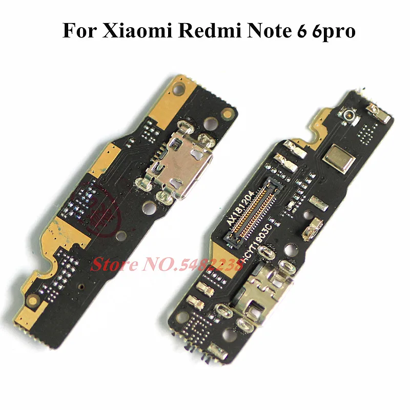 

Original USB Charging Dock Port Flex cable For Xiaomi Redmi Note 6 6 pro Charger plug board with Microphone Replacement