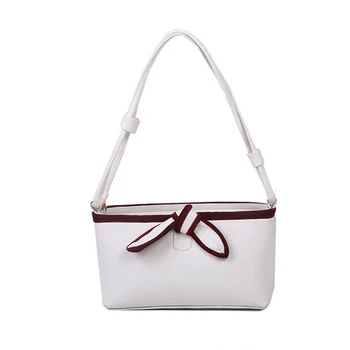 

Line stripe contrast color handbag female 2020 new bag bag Shoulder bag leather Handbags for Women's Trend Small Female handbag