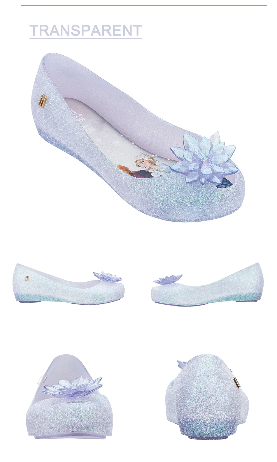 Mini Melissa Mel Ultragirl + Snow Princess Infantil Big Girls Jelly Shoes Sandals 2020 Shoes Melissa Sandals Medium Children