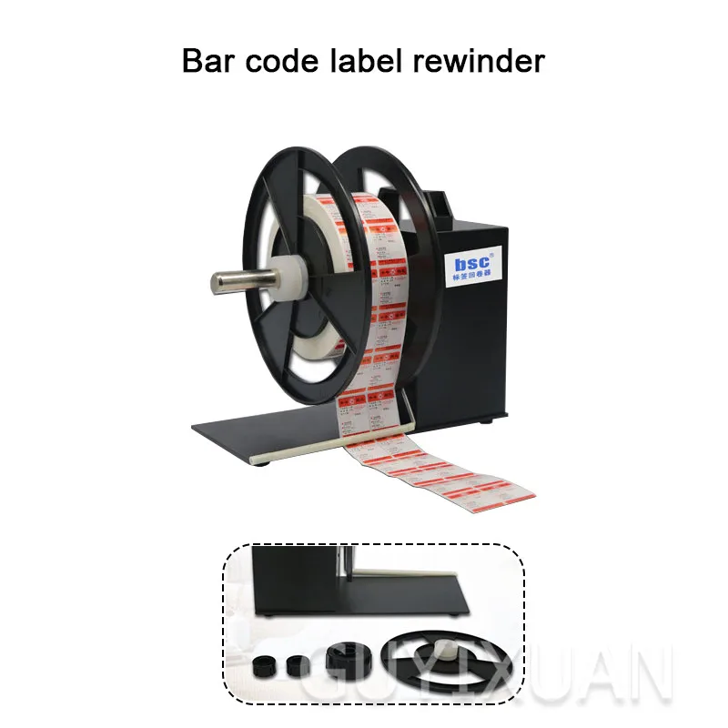 

Bar code label rewinder Automatic forward / reverse rewinding machine Sticker paper dispenser Winding and rewinding machine