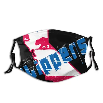 

protective mask with filter California Map Los Angeles Basketball anti dust PM2.5 reuse adult teen child girl