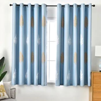 

Blue Mesh Lace Short Curtains for Kitchen Rod Pocket 3 Colors 3 Size Door Parrtion Panels Roman Small Blinds PC031&20
