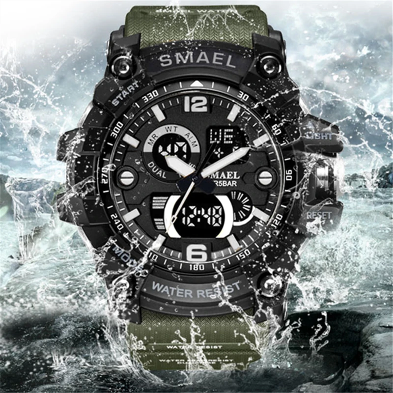 2020 Top Brand Luxury Casual Watch Men Sport Military AL35 Movement LED Digital Quartz Multifunction Watches Relogio Masculino | Наручные