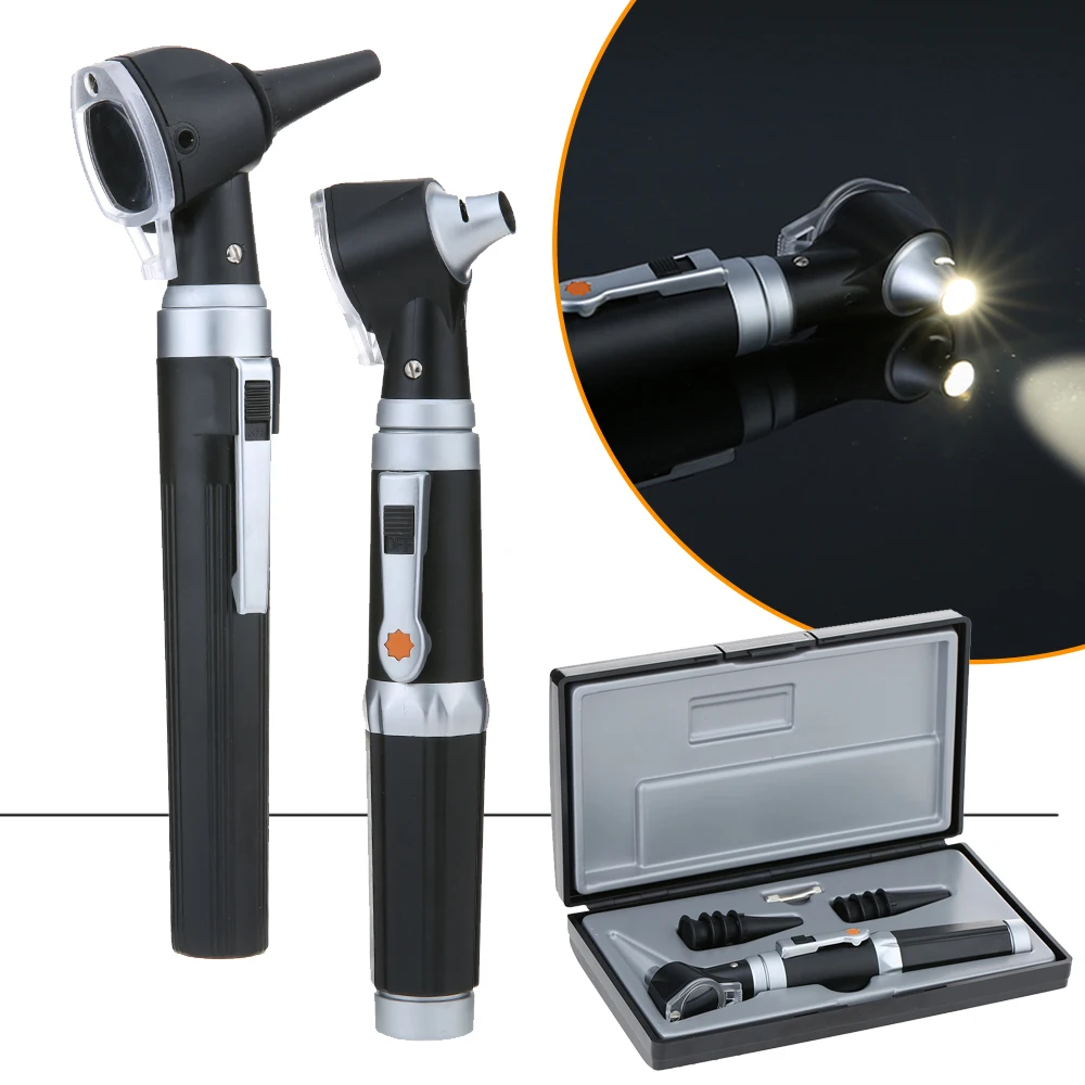 

Professional Otoscopio Ear Cleaner Medical Otoscope Set XHL Bulb Diagnostic Home Travel Physician With 8 Tips For Adult Kid Ear