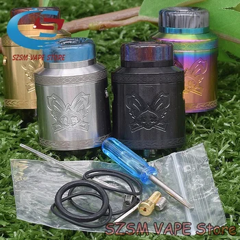 

NEWEST Drop Dead V2 RDA Atomizer Rabbit V2 24mm RDA Single / Dual Coil adjustable airflow Rebuildable Dripping Atomzier