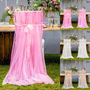 

Wedding Banquet Chair Skirt Cover Long Wedding Event Party Supplies Hotel Banquet Dining Table And Chair Cover Decoration