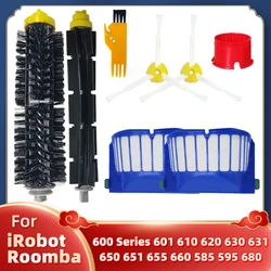 Filtro de aire principal Cepillo Lateral de repuesto para iRobot Roomba 600 Series 601, 610, 620, 630, 631, 650, 651, 655, 660, 585, 595, 680 Aspiradora
